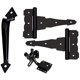 thumbnail image 4 of Kit de herrajes para puertas National Hardware Black Steel, paquete de 1, 4 of 4