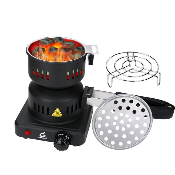Quemador Eléctrico de Carbón ASANMA 600W 120V con Parrilla