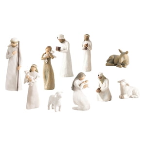 Bothyi - Figura Decorativa Navideña De Belén, Artesanía Tradicional, Adorno Del Nacimiento De Jesús, 10 Uds.