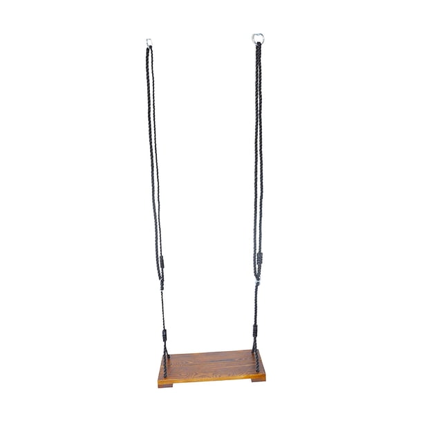 Asiento De Columpio De Madera Con Cuerda Colgante, Asiento De Banco Plano Duradero Para Jardín Y Patio