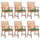 thumbnail image 1 of 6 Sillas de Comedor para Exteriores Casafoyer con Cojines de Madera de Acacia, 1 of 5
