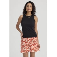 Fashionspark - Polera Mujer Rib Lisa Negro