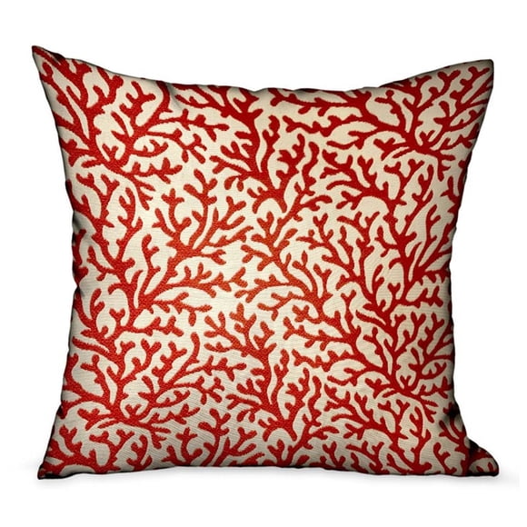 Cojín Plutus Brands Sweet Trinidad Red Floral 30 x 50 cm