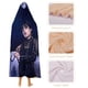 thumbnail image 4 of Miércoles Manta Capa con Capucha Anti-Bolitas, Manta de Lana Ártica Suave, Manta Portátil de Felpa Ligera y Lujosa, Poncho para Siesta en Casa y Oficina, 100*130cm, 4 of 6