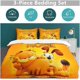 thumbnail image 5 of Cartoon Cat Three Piece Bedding Soft Cute Bed Suit, 5 of 5