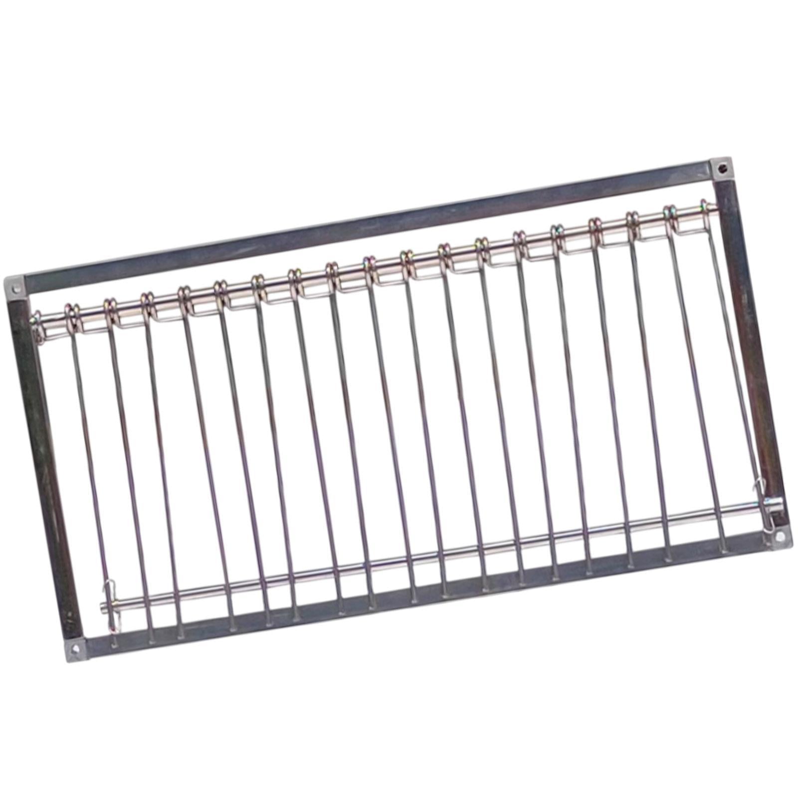 Magideal - Puerta De Paloma De Entrada Metálica Con Marco De Barras De Alambre Extraíbles Puerta De Jaula Para Aves De Acero Inoxidable Adecuada Para Criadores 29cm