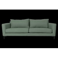 Induhome - Sofa Elena 2 Cuerpos Chenille Verde Menta