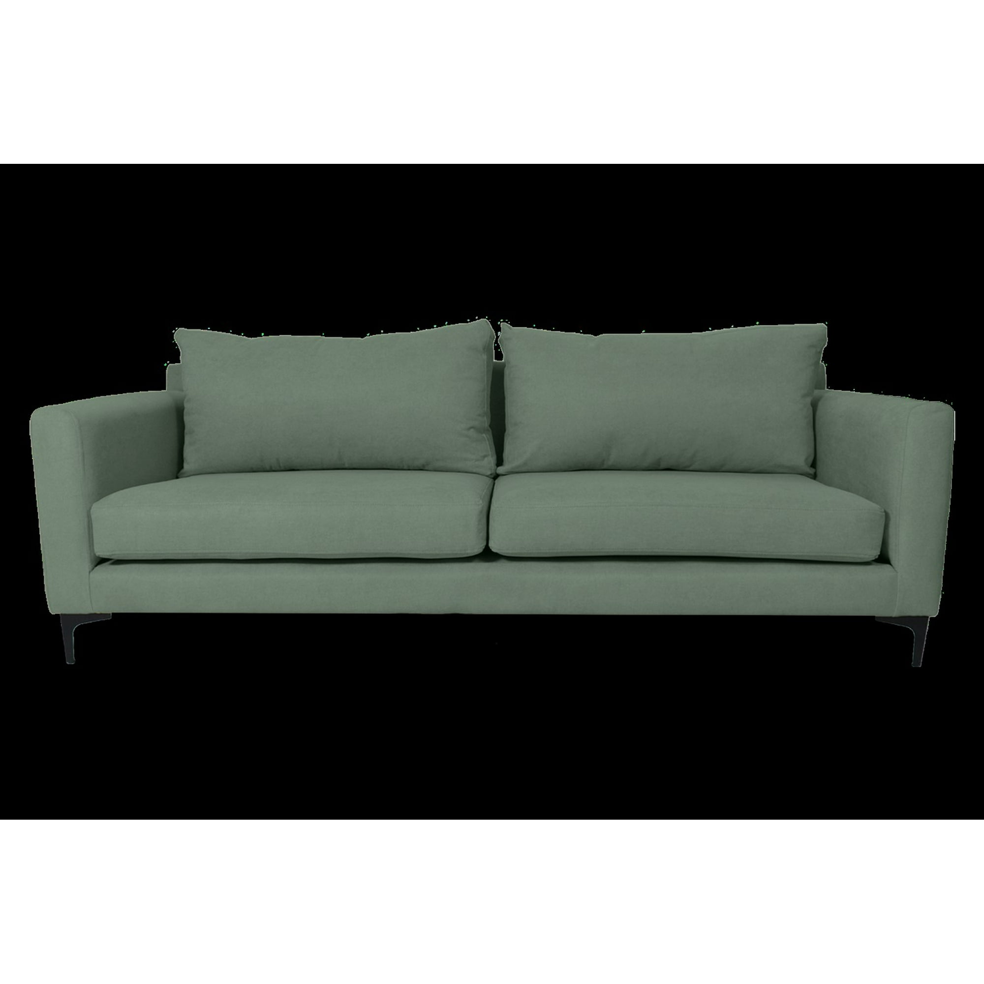 Induhome - Sofa Elena 2 Cuerpos Chenille Verde Menta