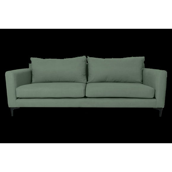 Sofa Elena 2 Cuerpos Chenille Verde Menta