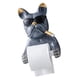 thumbnail image 1 of Portarrollos De Papel Higiénico Figura De Perro Portarrollos De Papel Para Decoración De Baño Gris, 1 of 3