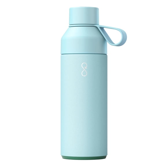 Botella de agua Ocean Bottle de acero inoxidable reciclado, 500 ml, azul