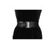 thumbnail image 4 of INSPIRE CHIC Cinturones de cintura elásticos para mujer de talla grande con hebillas de metal entrelazadas y decoración de lentejuelas para vestidos negro 90cm/35.43", 4 of 6
