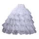 thumbnail image 4 of Enagua De Boda Con Cintura Elástica, Enaguas Para Fiesta, Color Blanco, 4 Aros, 4 of 5
