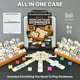 thumbnail image 3 of Juego de dominó Mexican Train Queensell Double 12 con 4 soportes, 3 of 3