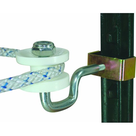 Aislador De Esquina Field Guardian T-Post Polyrope Blanco (Paquete De 4)