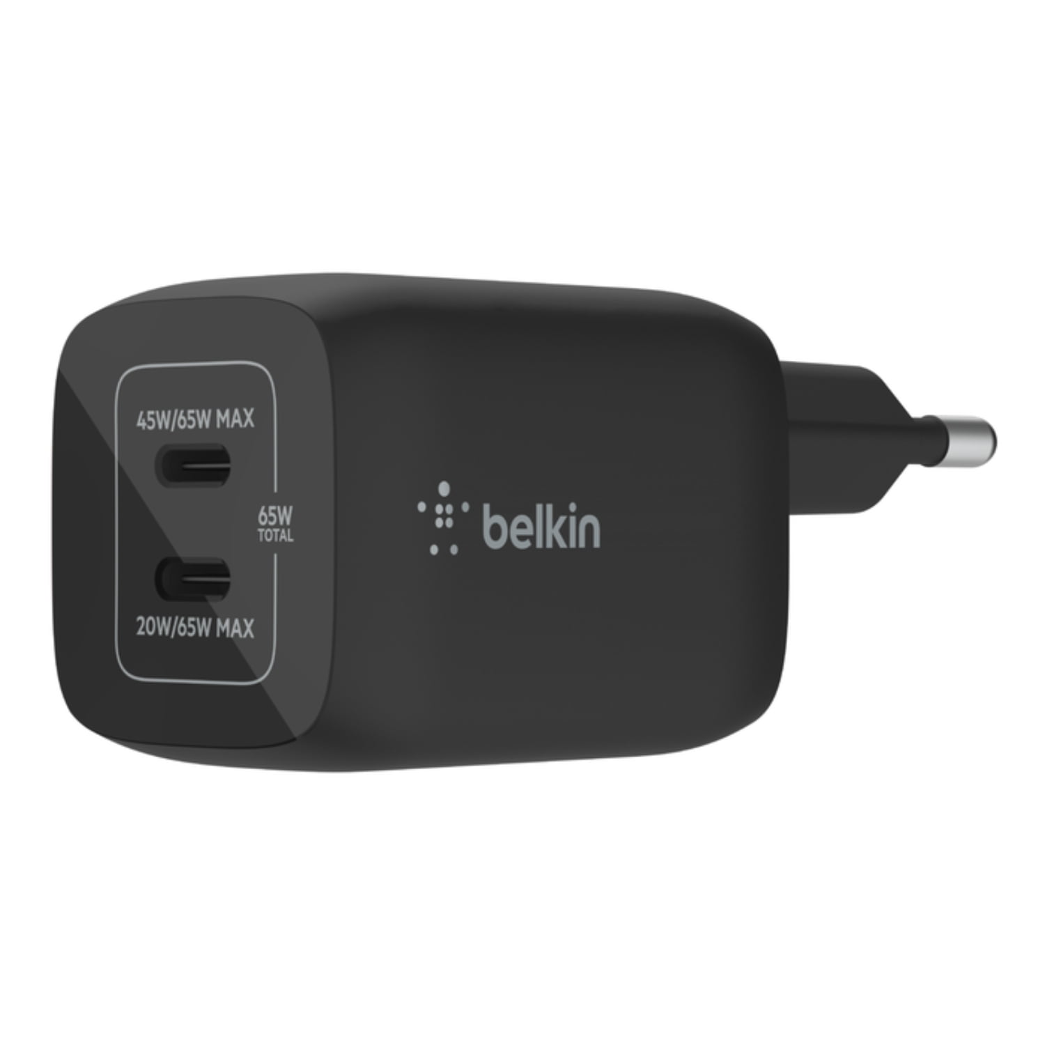 Cargador 65w Max 2x Usb-c Belkin Negro