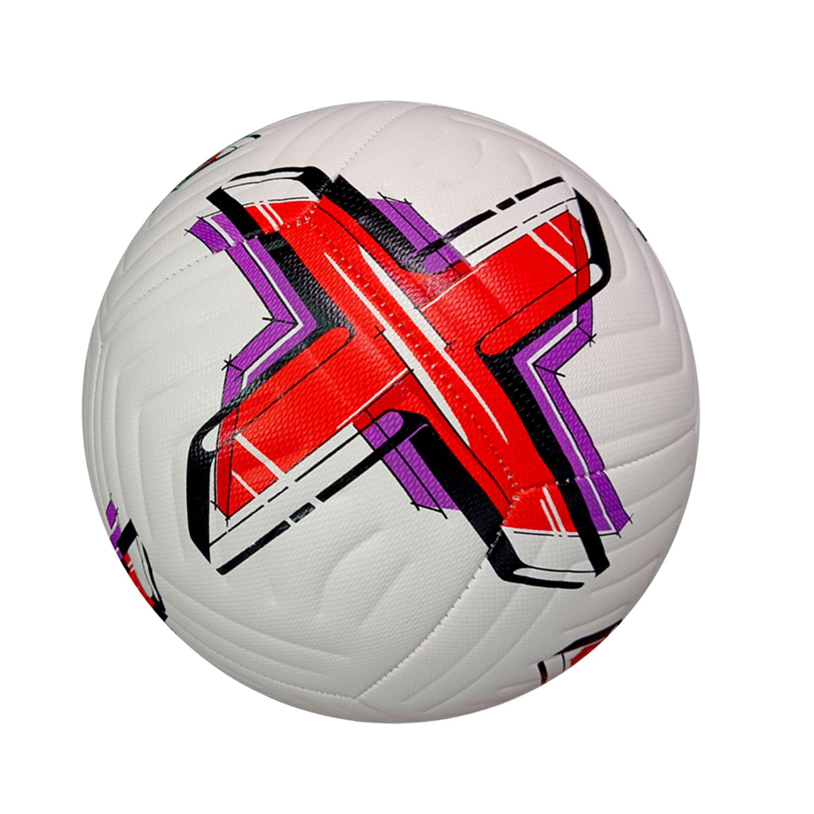 Magideal - Balón De Fútbol Tamaño 5 Balón De Partido Equipo De Entrenamiento De Fútbol Balón De Entrenamiento De Fútbol Para Práctica De Competencia Escuela Jugu Rojo