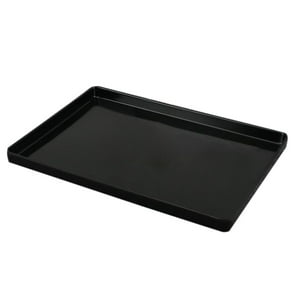 Genérico - Hotel De Melamina Que Sirve Platos De La Bandeja Plato De La Torta De Cristal De La Taza Negro H 35.1 × 25.5Cm