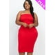 thumbnail image 1 of Vestido Ajustado de Tubo Grande Rojo 2XL, 1 of 5