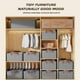 thumbnail image 4 of 3 X Bolsas Organizador Ropa Caja Plegable Asa Almacenamiento Gris Oscuro Liso, 4 of 7