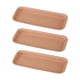 thumbnail image 1 of 3pcs platillos rectangulares bandejas para macetas de flores, bandeja de agua de planta de jardinería multipropósito para sala de estar en interiores marrón l, 1 of 5