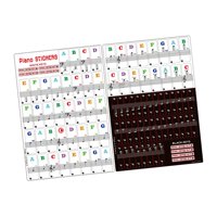 Magideal - Pegatinas Para Teclado De Piano, Pegatinas Para Teclas De Piano De 88, 61, 54 Y 49 Teclas, Prácticas, Claras Y Fáciles De Estudiar, Etiquetas De Notas
