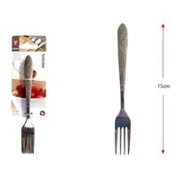 Genérico - Tenedor Para Postres 100% Acero Inoxidable, 15 Centímetros.