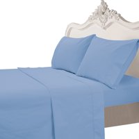 Mallorca - Juego De Sábanas T200 Lisa Índigo 1,5 Pzas