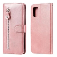 Gangxun - Funda Con Cremallera Para Samsung Galaxy A31, Carcasa Cartera De Cuero Pu Con Soporte Y Tarjetero