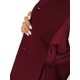 thumbnail image 5 of INSPIRE CHIC Chaqueta Peplum Steampunk para Mujer con Cuello Alto y Doble Botonadura Blazer Casual de Oficina L Burdeos, 5 of 6