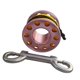 thumbnail image 2 of Carrete De Dedo De Aleación De Aluminio De Buceo De 15 M Con Mosquetón De Perno Rosa, 2 of 5