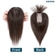 thumbnail image 4 of Loveternal 100% Cabello Humano Real Toppers con Flequillo para Mujer 16 Pulgadas (Castaño Oscuro), 4 of 7