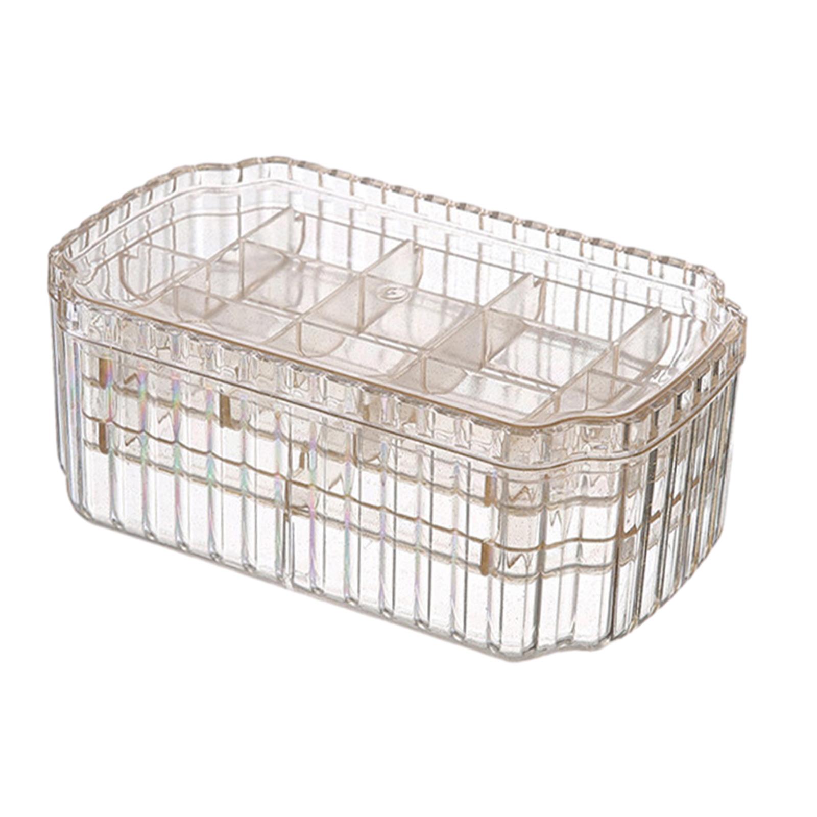 Magideal - Estuche De Exhibición Para Pendientes, Organizador De Joyas De 3 Capas, Gran Capacidad, Versátil, Transparente, Elegante, Apilable, Para Mujeres Y Niñ Claro Dorado