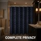 thumbnail image 5 of REGALWOVEN Conjunto de Cortinas de Ducha con Textura Geométrica 3D y Borlas, Cortina de Baño Impermeable con 12 Ganchos, Decoración Bohemia Azul Oscuro 72"W x 72"L, 5 of 7