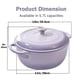 thumbnail image 4 of Cocotte de hierro fundido esmaltado Vivicreate de 6 cuartos, color morado, 4 of 7