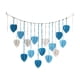 thumbnail image 1 of Guirnalda de macramé para colgar en la pared, estilo bohemio, para dormitorio, hecha a mano, 120 cm, 16 hojas (azul), 1 of 6