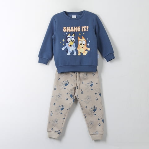 Conjunto Buzo Niño Shake It Azul Bingo & Bluey