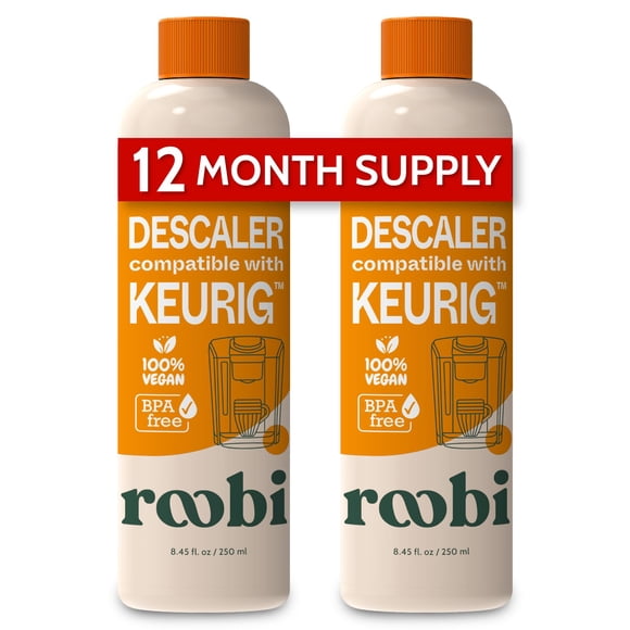 Solución desincrustante compatible con Roobi Keurig, 120 ml, paquete de 2