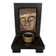 thumbnail image 3 of 1Pcs Buddha Face Candelabro Exquisito Realista Para Oficina Hogar Yoga Club Bronce, 3 of 5
