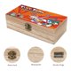 thumbnail image 3 of Las Aventuras de los Tiny Toons Caja Organizadora de Madera Rústica - Caja Decorativa Multifuncional para Escritorio, Hogar, Oficina, Joyas y Manualidades, 3 of 6