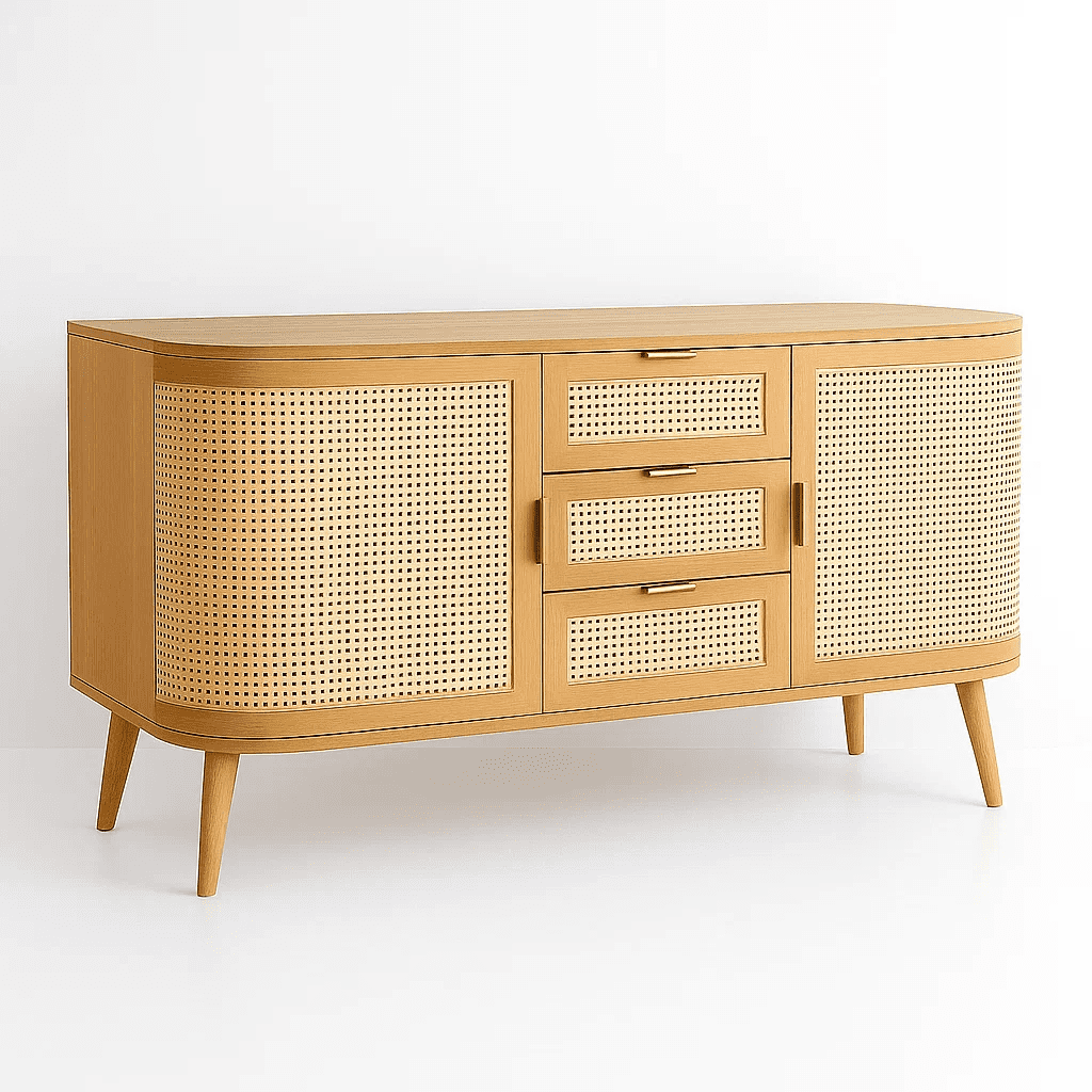 Klik Muebles - Rack De Tv Siena Rattan - Natural