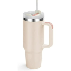 Veatool - Vaso Térmico 1,4Lts Con Asa, Termo Al Vacío De Acero Inoxidable Con Pajita, Para Mantener Agua, Té, Vino, Café Frío Y Caliente (Rosa Claro)