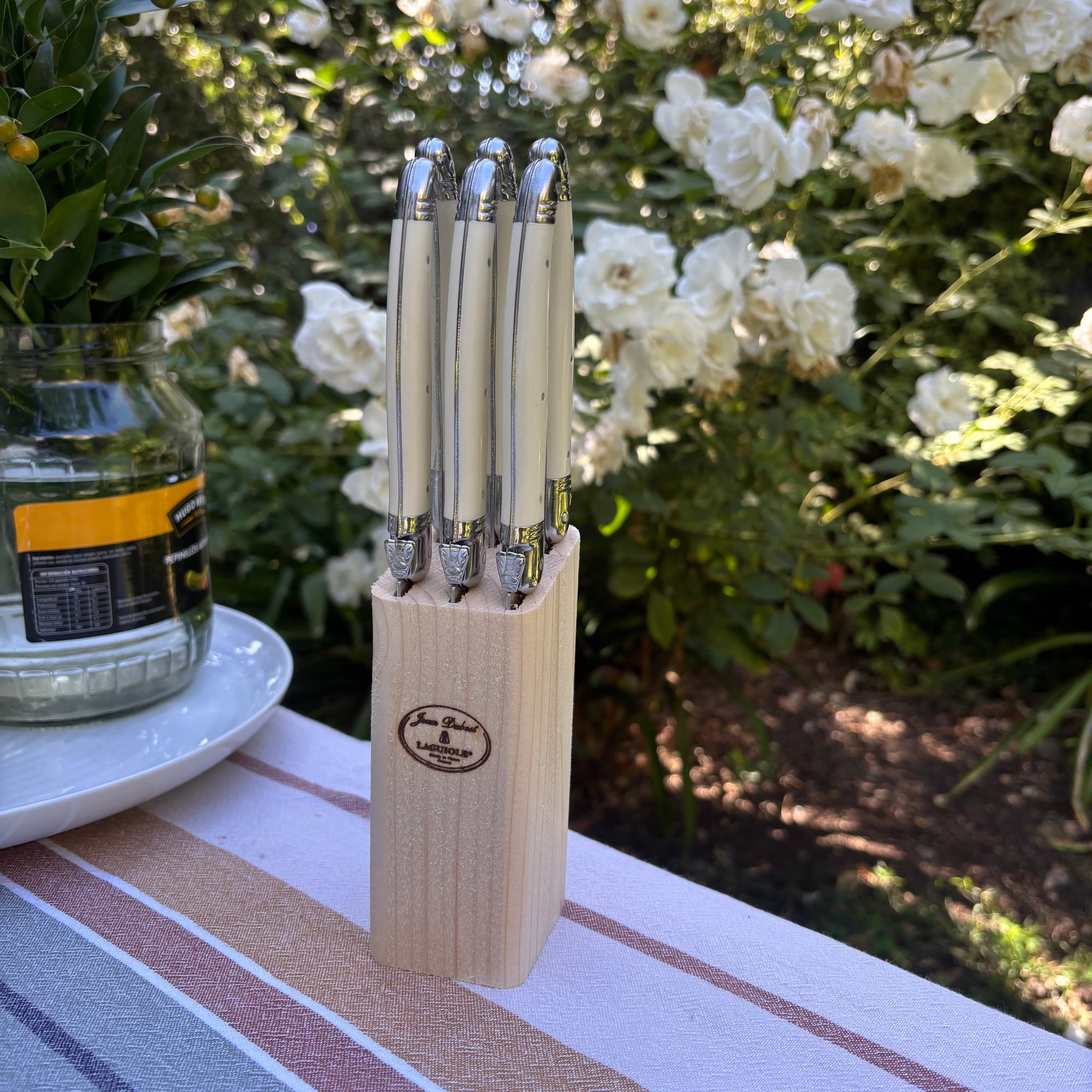 Laguiole - Bloque 6 Cuchillos Ivory