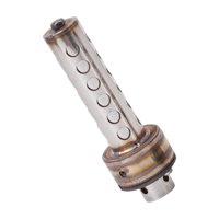 Magideal - Tubo De Escape Silencioso Para Motocicleta, Bajo Nivel De Ruido, Fácil Instalación, Profesional Y Resistente. 48 Cm Con Tapa