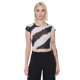 thumbnail image 1 of Polera Mujer Malla Manga Corta Tie Dye Negro Corona, 1 of 5