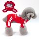 thumbnail image 1 of Ropa para perros, suéter, mono de cuatro patas, sudadera, sudadera con capucha (rojo), 1 of 6