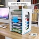 thumbnail image 5 of Organizador de papel Natwind de 7 niveles para escritorio de PVC blanco, 5 of 8