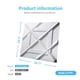 thumbnail image 4 of Panel de Pared Art3d 50 × 50 cm Pack de 12 – Blanco PVC, 4 of 7