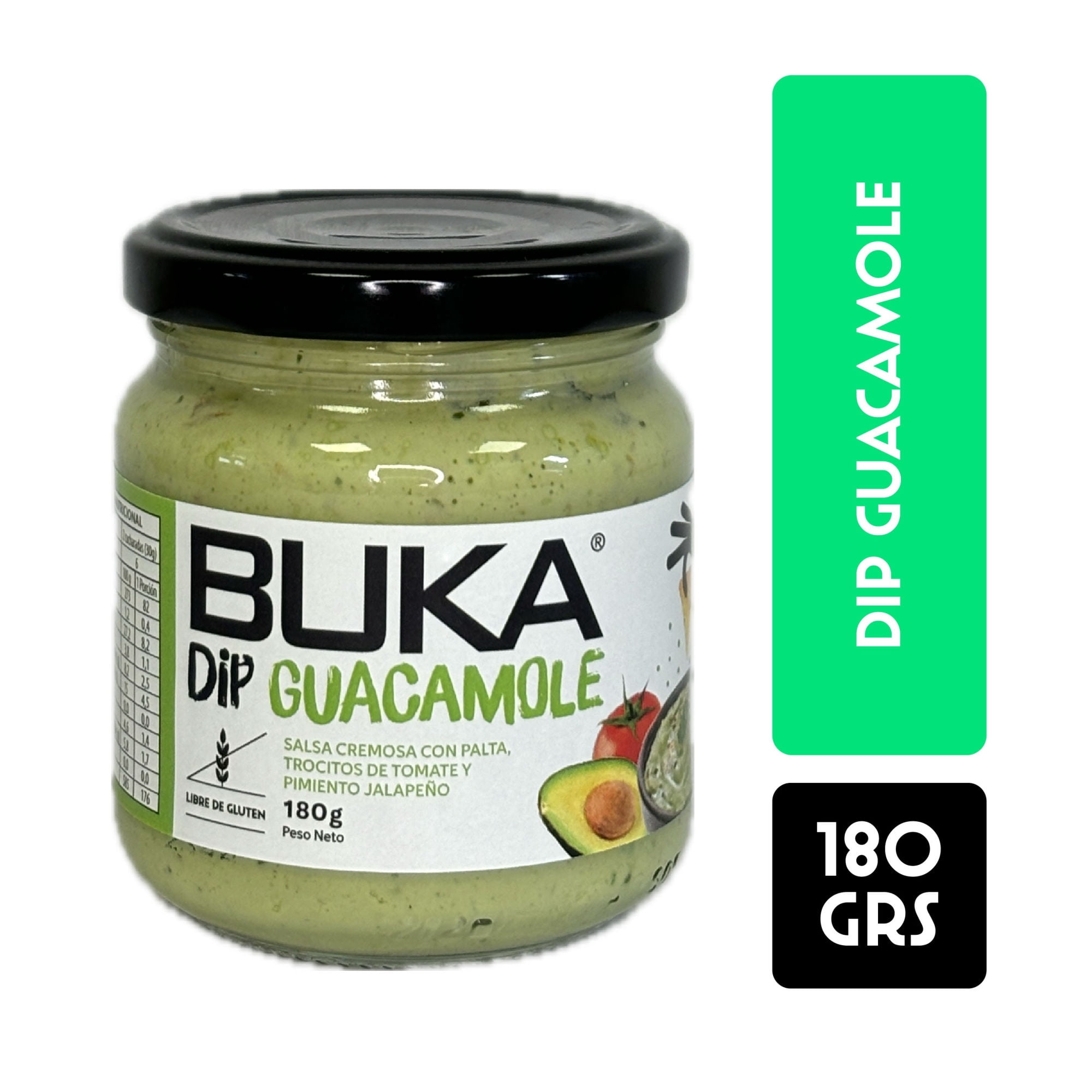 Salsa Dip Guacamole Frasco 180 g Buka