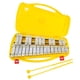 thumbnail image 1 of Xilófono de 27 notas y dos mazos, regalo perfecto con estuche Glockenspiel para bebés, principiantes, adultos, niños pequeños, instrumentos de percusi Plata, 1 of 5